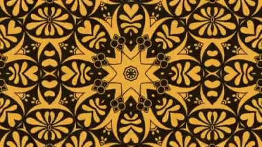 Kaleydoskop sorunsuz döngü sıra mandala desenler çok renkli hareketli grafik arka plan soyut. Yoga için ideal, kulüpleri, gösterir
