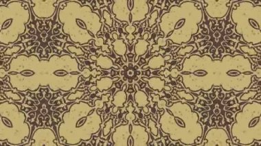 Kaleydoskop sorunsuz döngü sıra mandala desenler çok renkli hareketli grafik arka plan soyut. Yoga için ideal, kulüpleri, gösterir