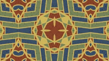 Kaleydoskop sorunsuz döngü sıra mandala desenler çok renkli hareketli grafik arka plan soyut. Yoga için ideal, kulüpleri, gösterir