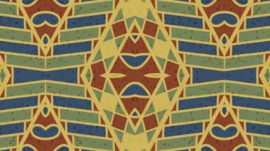 Kaleydoskop sorunsuz döngü sıra mandala desenler çok renkli hareketli grafik arka plan soyut. Yoga için ideal, kulüpleri, gösterir