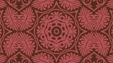 Kaleydoskop sorunsuz döngü sıra mandala desenler çok renkli hareketli grafik arka plan soyut. Yoga için ideal, kulüpleri, gösterir