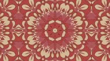 Kaleydoskop sorunsuz döngü sıra mandala desenler çok renkli hareketli grafik arka plan soyut. Yoga için ideal, kulüpleri, gösterir