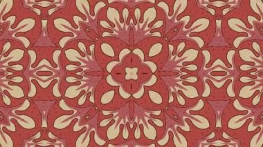 Kaleydoskop sorunsuz döngü sıra mandala desenler çok renkli hareketli grafik arka plan soyut. Yoga için ideal, kulüpleri, gösterir