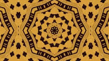 Kaleydoskop sorunsuz döngü sıra mandala desenler çok renkli hareketli grafik arka plan soyut. Yoga için ideal, kulüpleri, gösterir