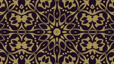 Kaleydoskop sorunsuz döngü sıra mandala desenler çok renkli hareketli grafik arka plan soyut. Yoga için ideal, kulüpleri, gösterir