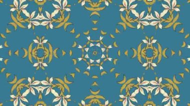 Kaleydoskop sorunsuz döngü sıra mandala desenler çok renkli hareketli grafik arka plan soyut. Yoga için ideal, kulüpleri, gösterir