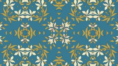 Kaleydoskop sorunsuz döngü sıra mandala desenler çok renkli hareketli grafik arka plan soyut. Yoga için ideal, kulüpleri, gösterir