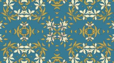 Kaleydoskop sorunsuz döngü sıra mandala desenler çok renkli hareketli grafik arka plan soyut. Yoga için ideal, kulüpleri, gösterir