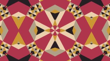 Kaleydoskop sorunsuz döngü sıra mandala desenler çok renkli hareketli grafik arka plan soyut. Yoga için ideal, kulüpleri, gösterir