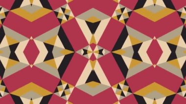 Kaleydoskop sorunsuz döngü sıra mandala desenler çok renkli hareketli grafik arka plan soyut. Yoga için ideal, kulüpleri, gösterir