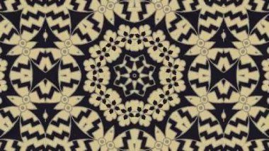 Kaleydoskop sorunsuz döngü sıra mandala desenler çok renkli hareketli grafik arka plan soyut. Yoga için ideal, kulüpleri, gösterir