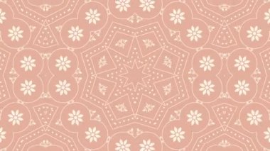 Kaleydoskop sorunsuz döngü sıra mandala desenler çok renkli hareketli grafik arka plan soyut. Yoga için ideal, kulüpleri, gösterir