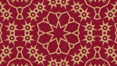 Kaleydoskop sorunsuz döngü sıra mandala desenler çok renkli hareketli grafik arka plan soyut. Yoga için ideal, kulüpleri, gösterir