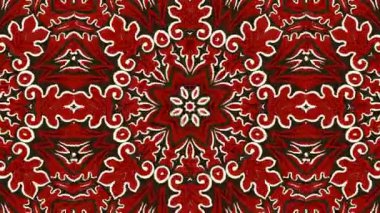 Kaleydoskop sorunsuz döngü sıra mandala desenler çok renkli hareketli grafik arka plan soyut. Yoga için ideal, kulüpleri, gösterir