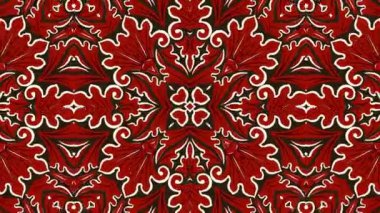 Kaleydoskop sorunsuz döngü sıra mandala desenler çok renkli hareketli grafik arka plan soyut. Yoga için ideal, kulüpleri, gösterir