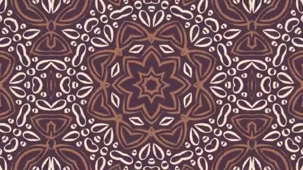 Kaleidoscope Seamless Loop Sequence Mandala Patterns Abstract Multicolored Motion Graphics — Stock Video