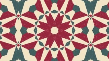 Kaleydoskop sorunsuz döngü sıra mandala desenler çok renkli hareketli grafik arka plan soyut. Yoga için ideal, kulüpleri, gösterir