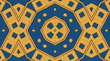 Kaleydoskop sorunsuz döngü sıra mandala desenler çok renkli hareketli grafik arka plan soyut. Yoga için ideal, kulüpleri, gösterir