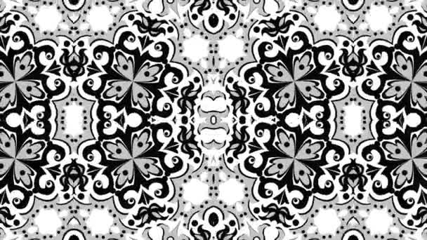 Kaleidoskop Seamless Loop Sequence Mandala Pola Abstrak Multiwarna Gambar Gerak — Stok Video