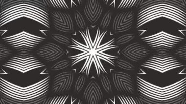 Kaleydoskop sorunsuz döngü sıra mandala desenler çok renkli hareketli grafik arka plan soyut. Yoga için ideal, kulüpleri, gösterir