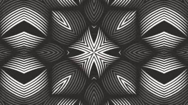 Kaleydoskop sorunsuz döngü sıra mandala desenler çok renkli hareketli grafik arka plan soyut. Yoga için ideal, kulüpleri, gösterir