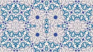 Kaleydoskop sorunsuz döngü sıra mandala desenler çok renkli hareketli grafik arka plan soyut. Yoga için ideal, kulüpleri, gösterir