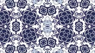 Kaleydoskop sorunsuz döngü sıra mandala desenler çok renkli hareketli grafik arka plan soyut. Yoga için ideal, kulüpleri, gösterir
