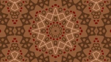 Kaleydoskop sorunsuz döngü sıra mandala desenler çok renkli hareketli grafik arka plan soyut. Yoga için ideal, kulüpleri, gösterir