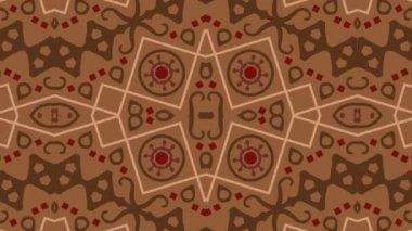 Kaleydoskop sorunsuz döngü sıra mandala desenler çok renkli hareketli grafik arka plan soyut. Yoga için ideal, kulüpleri, gösterir