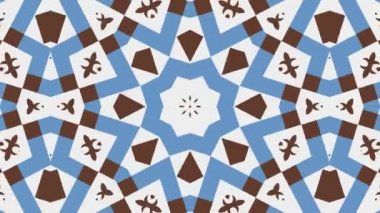 Kaleydoskop sorunsuz döngü sıra mandala desenler çok renkli hareketli grafik arka plan soyut. Yoga için ideal, kulüpleri, gösterir
