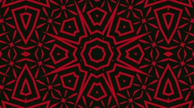 Kaleydoskop sorunsuz döngü sıra mandala desenler çok renkli hareketli grafik arka plan soyut. Yoga için ideal, kulüpleri, gösterir