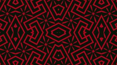 Kaleydoskop sorunsuz döngü sıra mandala desenler çok renkli hareketli grafik arka plan soyut. Yoga için ideal, kulüpleri, gösterir