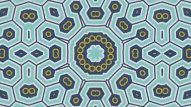 Kaleydoskop sorunsuz döngü sıra mandala desenler çok renkli hareketli grafik arka plan soyut. Yoga için ideal, kulüpleri, gösterir
