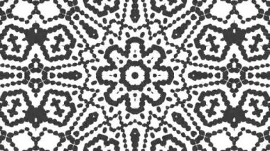 Kaleydoskop sorunsuz döngü sıra mandala desenler çok renkli hareketli grafik arka plan soyut. Yoga için ideal, kulüpleri, gösterir