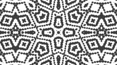 Kaleydoskop sorunsuz döngü sıra mandala desenler çok renkli hareketli grafik arka plan soyut. Yoga için ideal, kulüpleri, gösterir