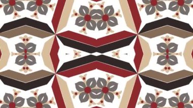 Kaleydoskop sorunsuz döngü sıra mandala desenler çok renkli hareketli grafik arka plan soyut. Yoga için ideal, kulüpleri, gösterir