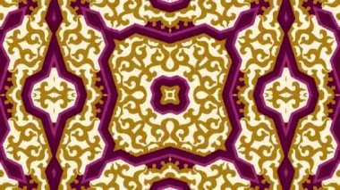 Kaleydoskop sorunsuz döngü sıra mandala desenler çok renkli hareketli grafik arka plan soyut. Yoga için ideal, kulüpleri, gösterir