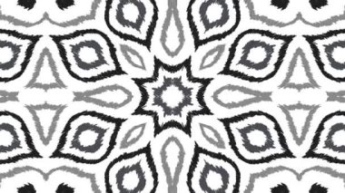 Kaleydoskop sorunsuz döngü sıra mandala desenler çok renkli hareketli grafik arka plan soyut. Yoga için ideal, kulüpleri, gösterir