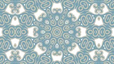 Kaleydoskop sorunsuz döngü sıra mandala desenler çok renkli hareketli grafik arka plan soyut. Yoga için ideal, kulüpleri, gösterir