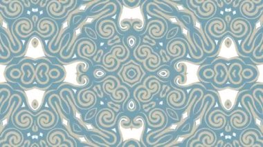 Kaleydoskop sorunsuz döngü sıra mandala desenler çok renkli hareketli grafik arka plan soyut. Yoga için ideal, kulüpleri, gösterir