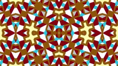 Kaleydoskop sorunsuz döngü sıra mandala desenler çok renkli hareketli grafik arka plan soyut. Yoga için ideal, kulüpleri, gösterir