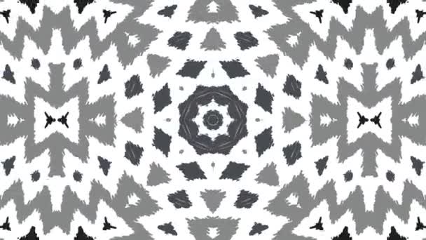 Kaleidoscope Seamless Loop Sequence Mandala Patterns Abstract Multicolored Motion Graphics — Stock Video