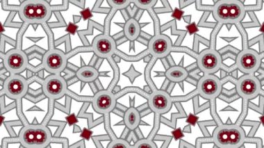 Kaleydoskop sorunsuz döngü sıra mandala desenler çok renkli hareketli grafik arka plan soyut. Yoga için ideal, kulüpleri, gösterir