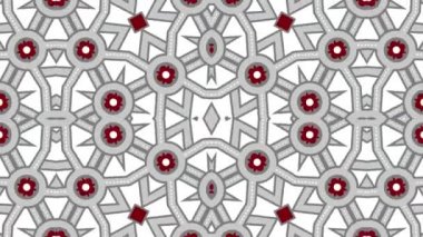 Kaleydoskop sorunsuz döngü sıra mandala desenler çok renkli hareketli grafik arka plan soyut. Yoga için ideal, kulüpleri, gösterir