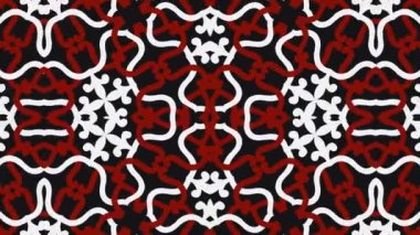 Kaleydoskop sorunsuz döngü sıra mandala desenler çok renkli hareketli grafik arka plan soyut. Yoga için ideal, kulüpleri, gösterir