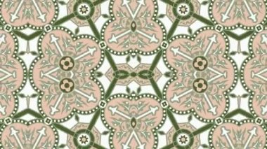 Kaleydoskop sorunsuz döngü sıra mandala desenler çok renkli hareketli grafik arka plan soyut. Yoga için ideal, kulüpleri, gösterir