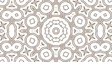 Kaleydoskop sorunsuz döngü sıra mandala desenler çok renkli hareketli grafik arka plan soyut. Yoga için ideal, kulüpleri, gösterir
