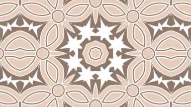 Kaleydoskop sorunsuz döngü sıra mandala desenler çok renkli hareketli grafik arka plan soyut. Yoga için ideal, kulüpleri, gösterir