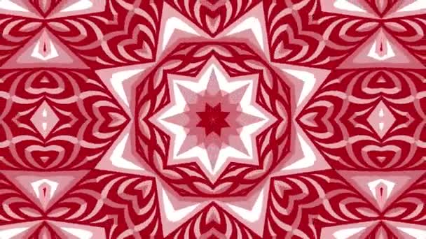 Kaleidoscope Seamless Loop Sequence Mandala Patterns Abstract Multicolored Motion Graphics — Stock Video