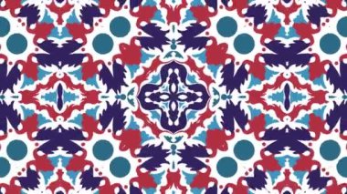 Kaleydoskop sorunsuz döngü sıra mandala desenler çok renkli hareketli grafik arka plan soyut. Yoga için ideal, kulüpleri, gösterir